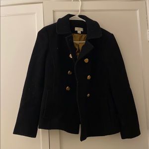 Black pea coat
